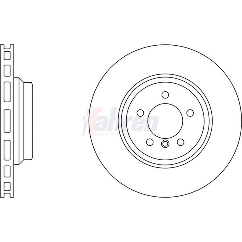 Fahren Front Vented & Rear Vented Brake Discs & Pads fits BMW 3 2004-2013