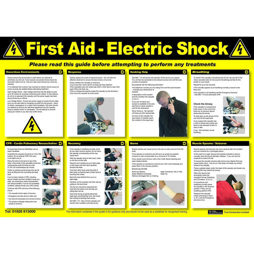 Laser Electric Shock First Aid Poster 7575 Laser - Dynamic Drive