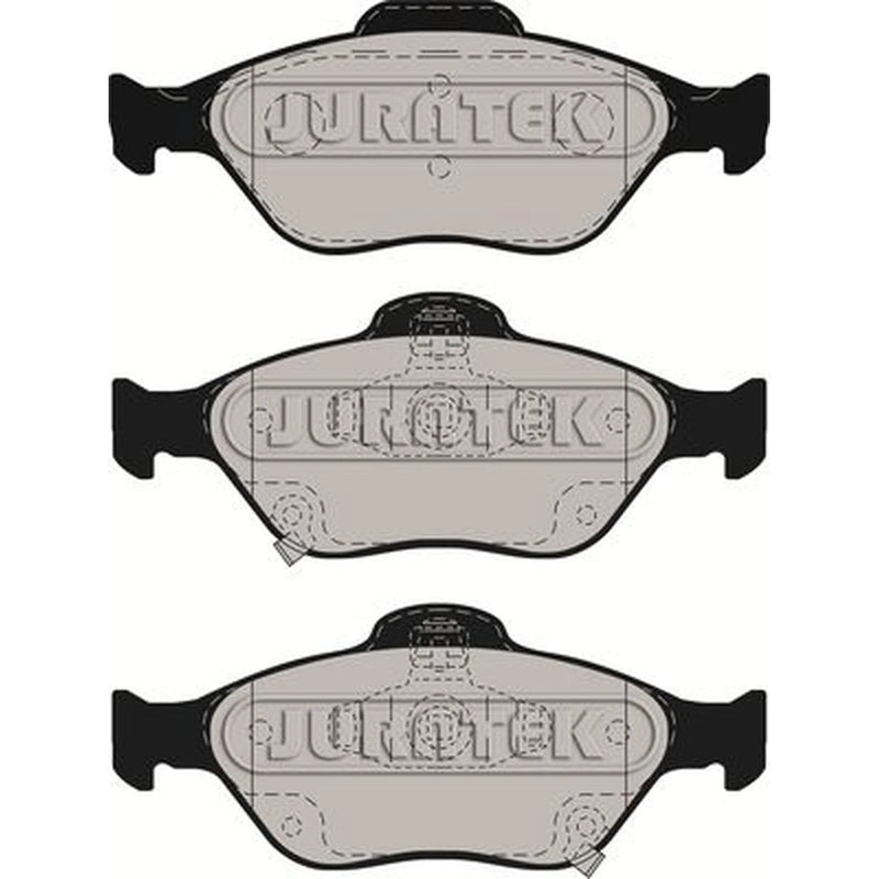 Juratek Front & Rear Brake Discs & Pads fits Toyota Yaris/Vitz 2005-2020 1.0