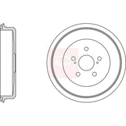 Apec Brake Drum Assembly Rear DRM9999
