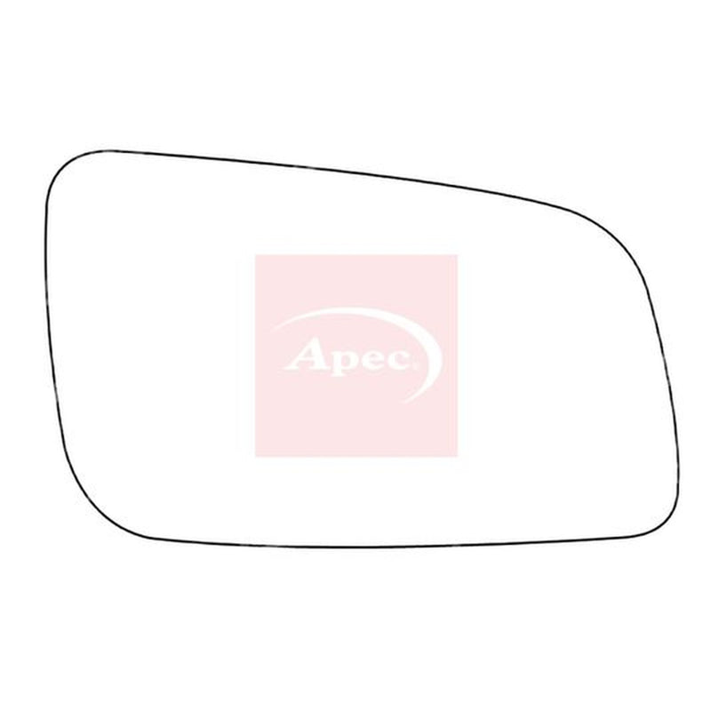 Apec Exterior Wing Mirror Glass Right fits Opel Astra G 1998-2009