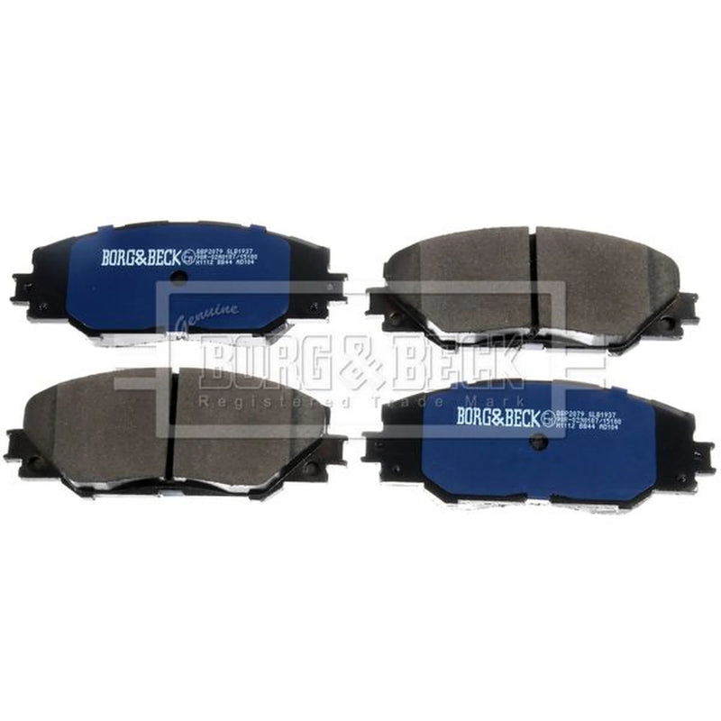 Borg & Beck Front & Rear Brake Discs & Pads fits Toyota Auris 2012-2018 1.8