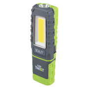 Sealey LED Twist Rechargeable Inspection Light 5W COB & 1W SMD LED601G Sealey - Dynamic Drive