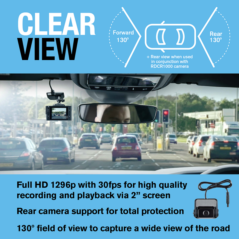 Ring Car Dash Camera Motion Sensor HD 1296p Wi-Fi & App Enabled GPS Driving Ring Automotive  - Dynamic Drive