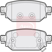 Apec Rear Brake Pad Set fits Mazda 3 2013-2019 1.5 1.6 2.0 2.2