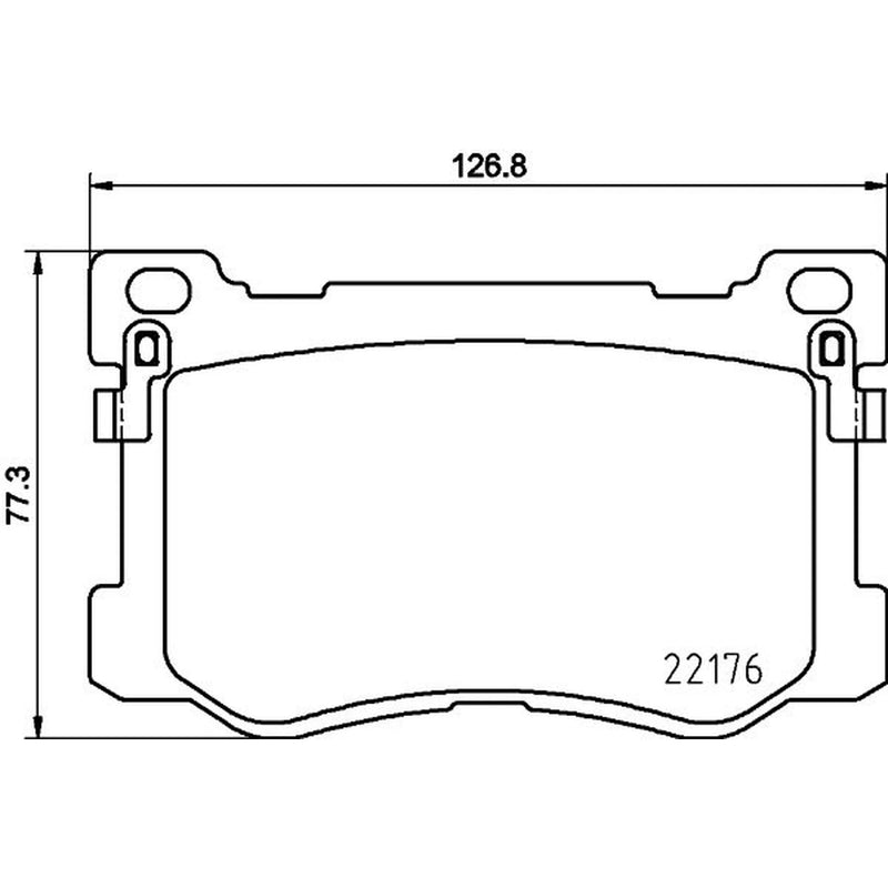 Mintex Front Brake Pad Set fits Genesis G80 2021 on