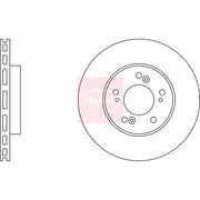 Apec Front Brake Vented Discs & Pads fits Honda Cr-V 2001-2007 2.0