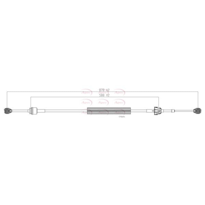 Apec Manual Transmission Cable Pull fits Renault Kangoo 2001-2003 1.5