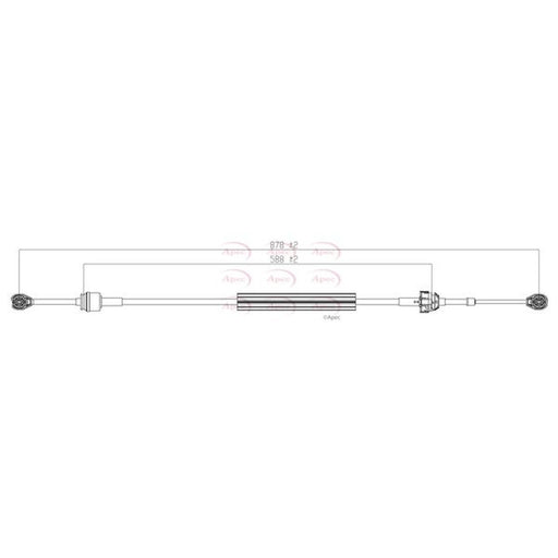 Apec Manual Transmission Cable Pull fits Renault Kangoo 2001-2003 1.5