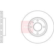 Apec 2 x Vented Brake Discs fits Toyota Aygo X 2022 on 1.0