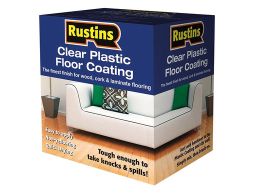 Rustins Clear Plastic Floor Coating Kit Gloss 4 litre Rustins - Dynamic Drive