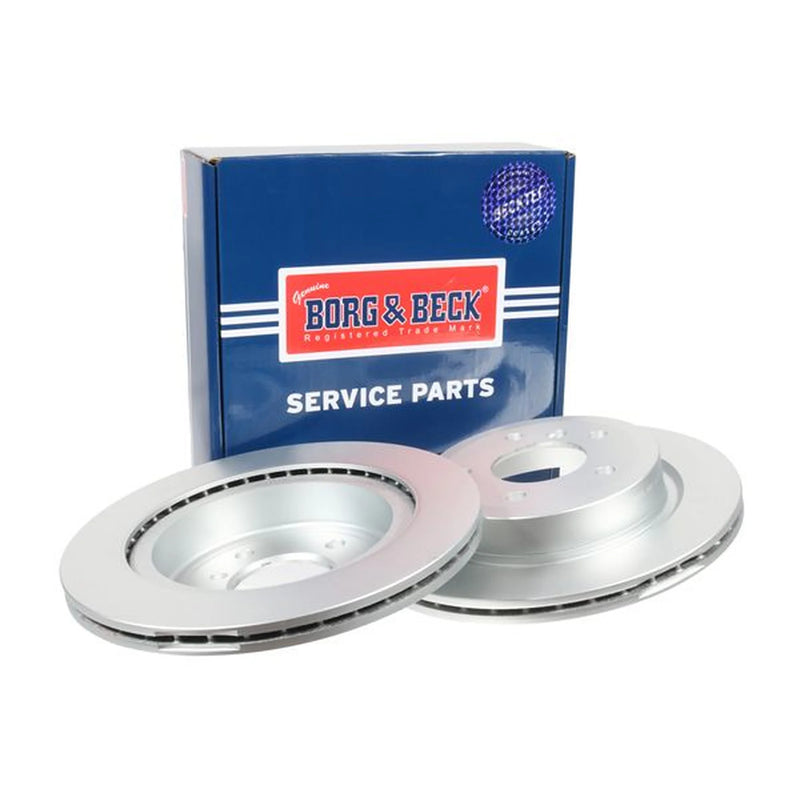 Borg & Beck 2 x Vented Brake Discs fits BMW Z4 Roadster 2009-2016