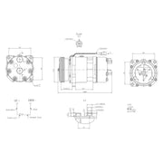 Hella Air Conditioning Compressor fits Citroën Relay II 2002-2006 2.8