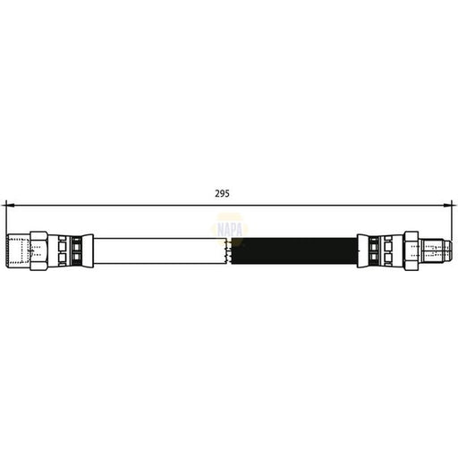 NAPA Brake Hydraulic Hose Line Rear NBH1183