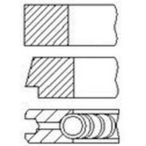 FAI Piston Ring Kit (1CYL) PR115-000 LR004436 PR115-000