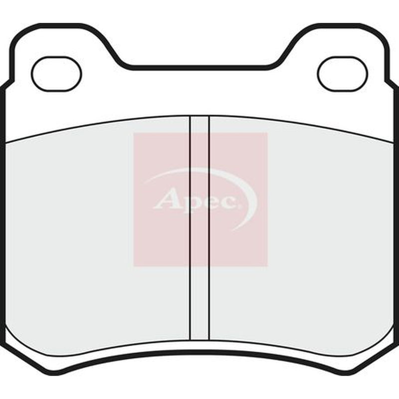 Apec Rear Brake Pad Set fits Mercedes-Benz 123 1980-1985 123.243