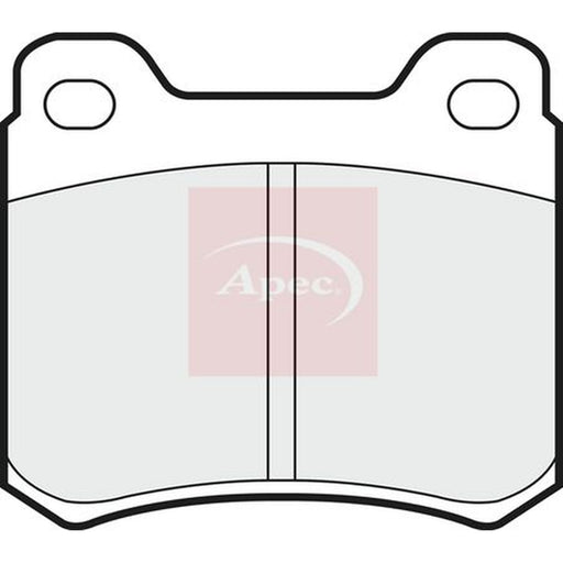Apec Rear Brake Pad Set fits Mercedes-Benz 123 1980-1985 123.243