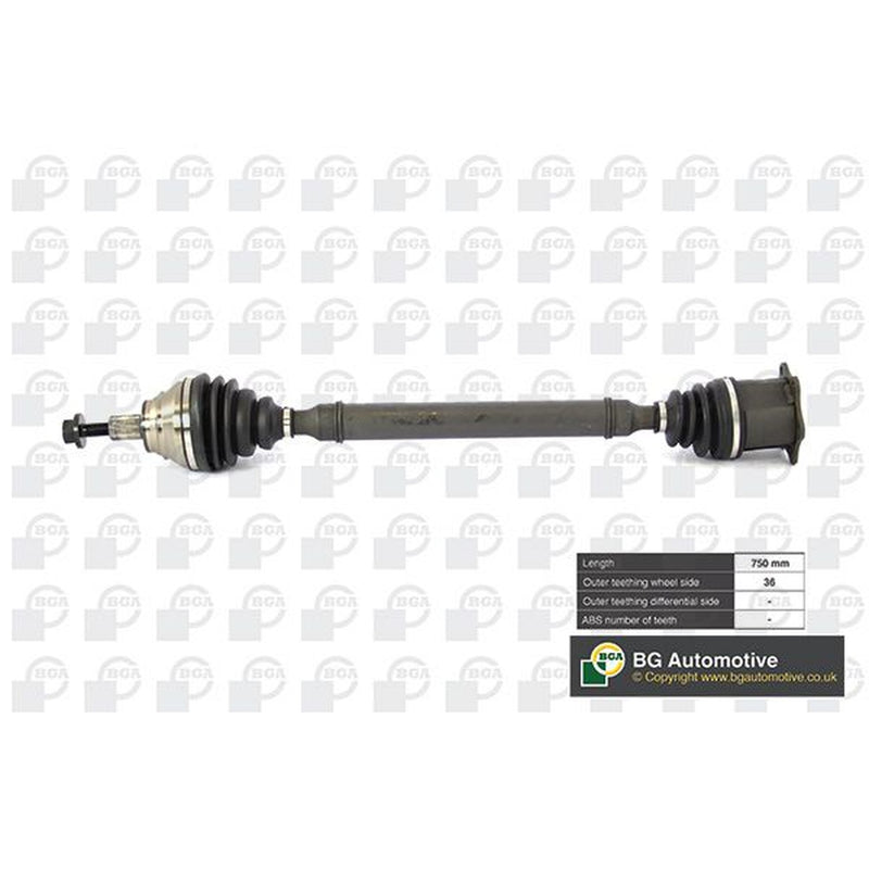 BGA CV Drive Shaft Driveshaft Front Right fits Audi A3 2003-2020 1.9 2.0