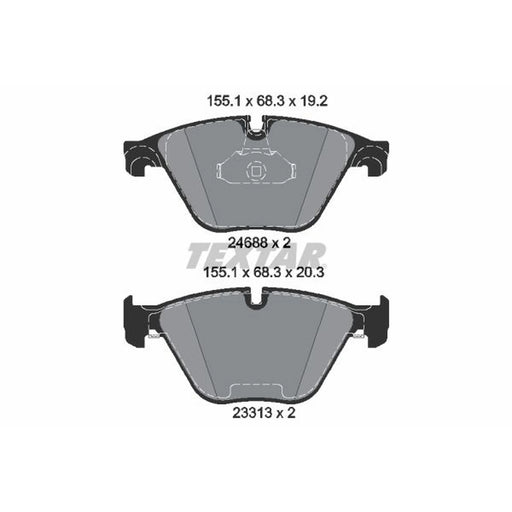 Textar Front Brake Pad Set 2468801