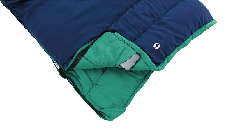 Outwell Champ Kids Ocean Blue Blue Junior Sleeping Bag Outwell - Dynamic Drive