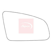 Apec Exterior Wing Mirror Glass Right fits Audi A3 2003-2013 1.6 1.9 2.0 3.2