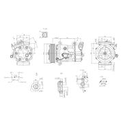 Hella Air Conditioning Compressor fits Mini Mini 2006-2015