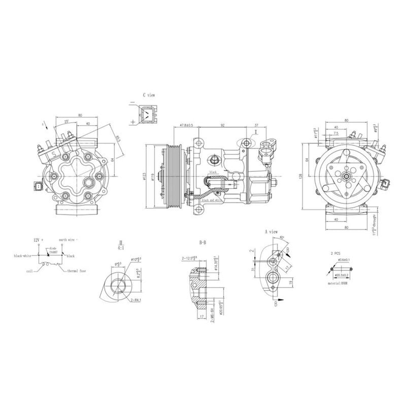 Hella Air Conditioning Compressor fits Mini Mini 2006-2015