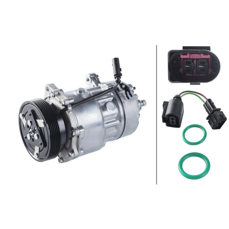 Hella Air Conditioning Compressor fits VW Caddy III 2004-2015 1.6 1.9 2.0