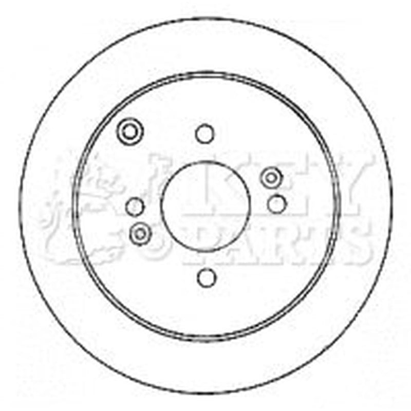 Key Parts Rear Brake Solid Discs & Pads fits Hyundai I20 I 2008-2015 1.1 1.2 1.4