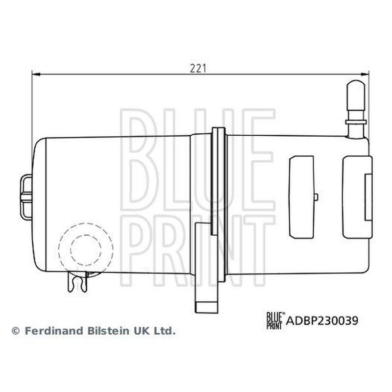Blue Print Fuel Filter Element fits VW Amarok 2010-2022 2.0