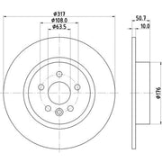 Mintex 2 x Brake Discs fits Land Rover Range Rover Evoque 2011-2019 2.0 2.2
