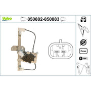 Valeo Electric Window Regulator Lifter Left Rear 850882