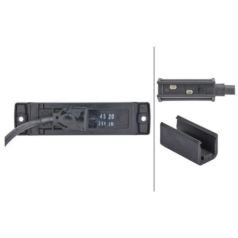 Hella Side Marker Light Wide High