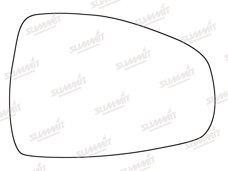 Summit Stick-On Standard Mirror Glass fits Audi A1 10 on RHS Summit - Bars 4 Cars