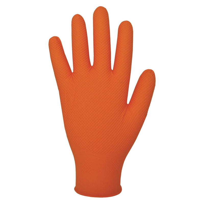5x Bodyguard Finite Orange Grip Textured Grip Pattern Nitrile Gloves XL Box of 90 Bodyguard - Dynamic Drive