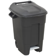 Sealey Refuse/Wheelie Bin with Foot Pedal 100L Black BM100P Sealey - Dynamic Drive