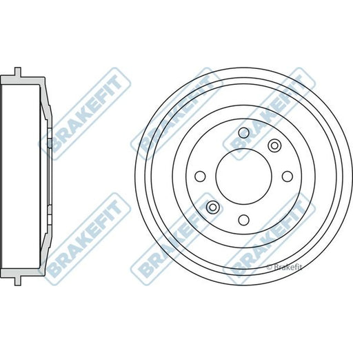 Apec Brake Drum Assembly Rear BDR9005
