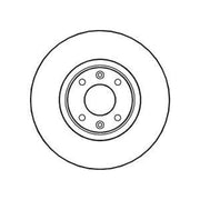 Abtex 2 x Vented Front Brake Discs BD1264V-x2