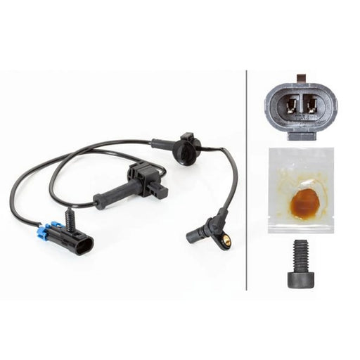 Hella ABS Wheel Speed Sensor Rear fits Chevrolet Suburban 2007 on 5.3