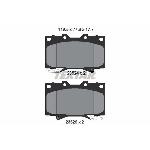 Textar Front Brake Pad Set 2352402