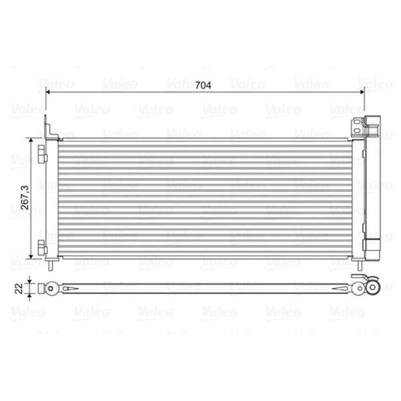 Valeo Air Conditioning Condenser 822619