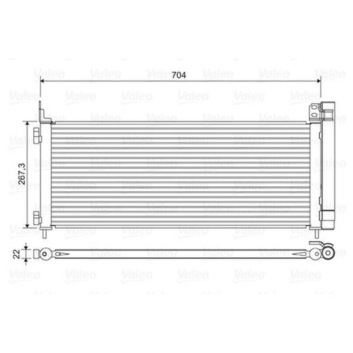 Valeo Air Conditioning Condenser 822619