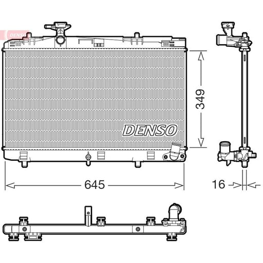 Denso Engine Radiator fits Toyota Yaris/Vitz 2017-2020 1.5