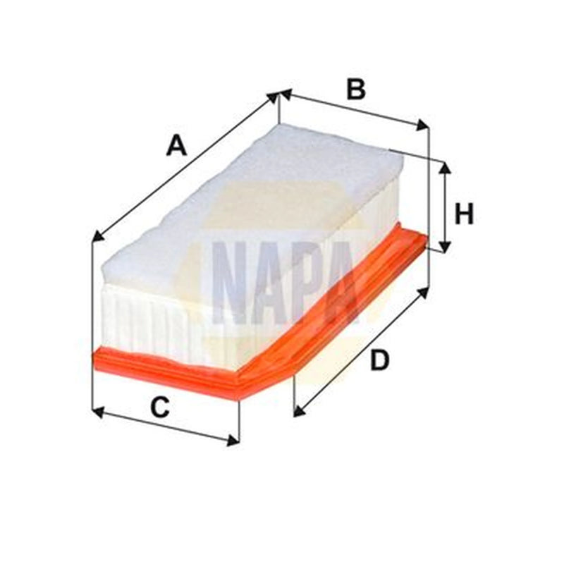 NAPA Service Kit with Air & Oil Filters fits Dacia Duster 2017 on 1.6