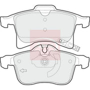 Apec Front Brake Pad Set fits Opel Adam 2014-2019 1.4