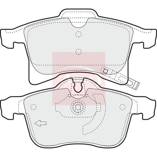 Apec Front Brake Pad Set PAD1348