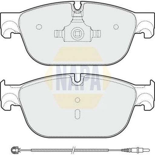 NAPA Front Brake Pad Set fits Citroën C5 III 2009-2014 3.0