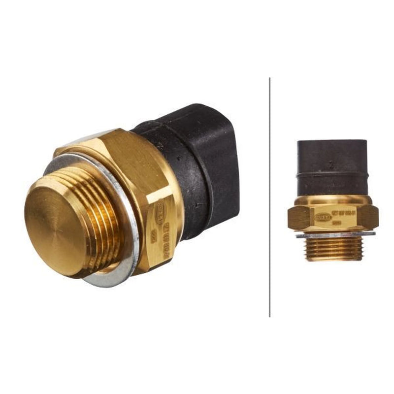 Hella Radiator Fan Temperature Switch Connectors fits Audi A8 D2 1994-2002