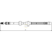 NAPA Brake Hydraulic Hose Line Rear Right NBH1226