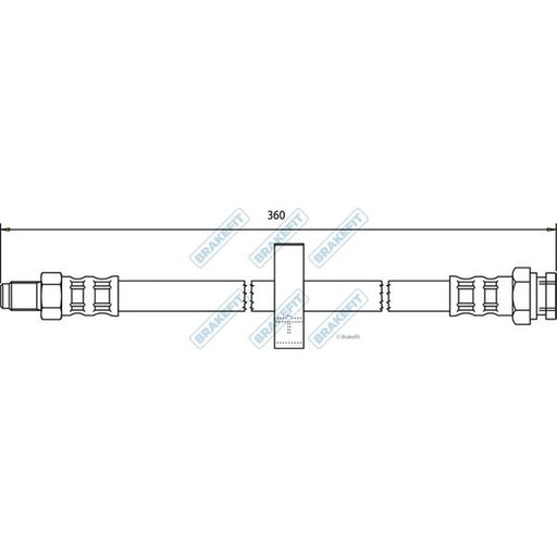 Apec Brake Hydraulic Hose Line Rear fits Citroën Relay I 1994-2002 1.9 2.5 2.8